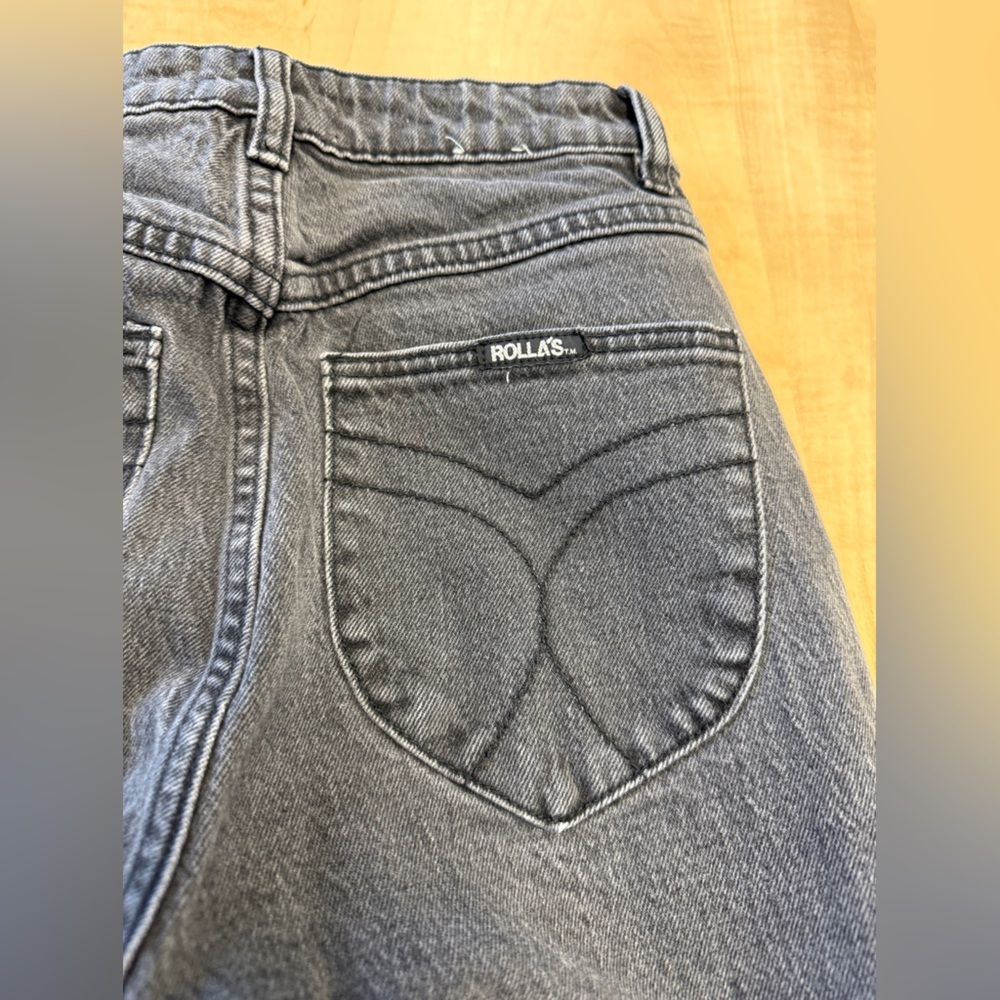 Rolla's Original High Rise Straight Jean - Black 27 - Picture 13 of 13